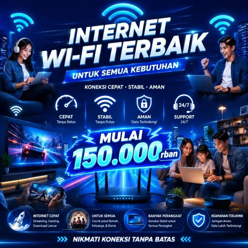 Pemasangan WiFi Murah Harga Mulai 150rb