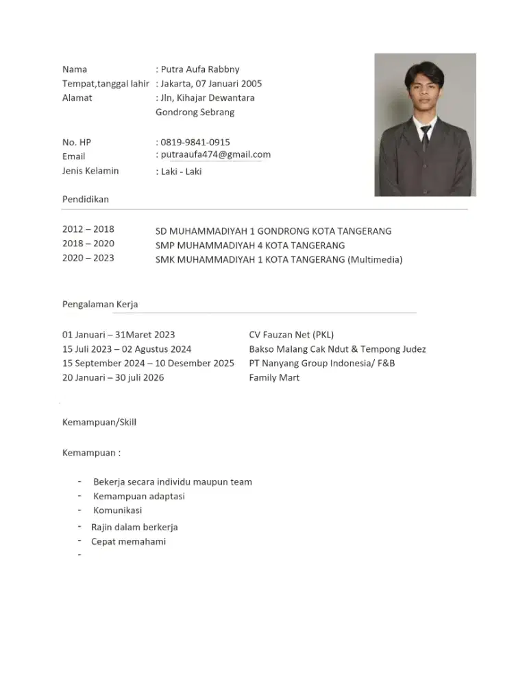 mencari perkerjaan