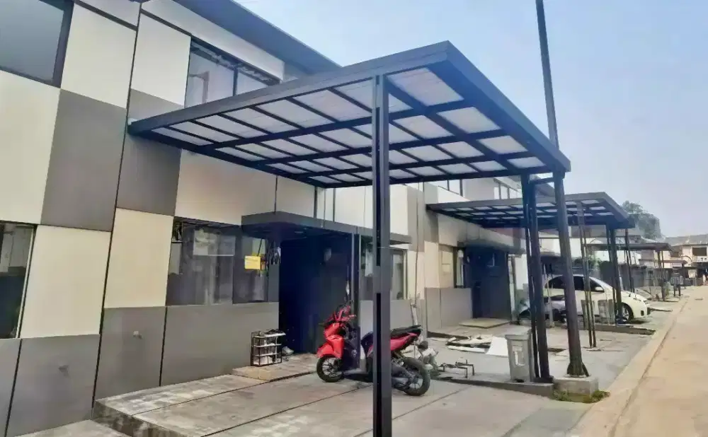 Kanopi baja ringan dan garasi