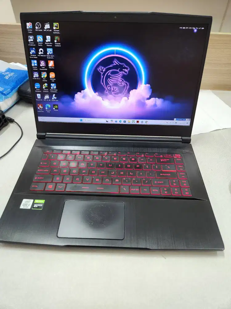 MSI GF63 Thin Gaming Desain i7 GTX 1650Ti 24GB