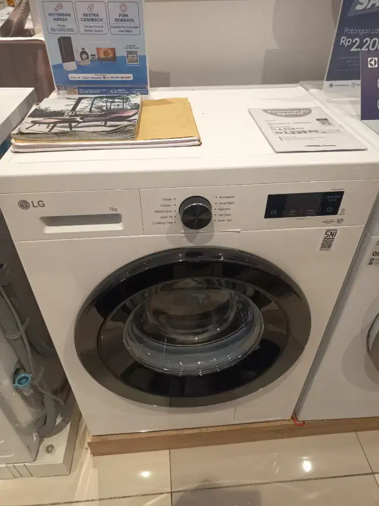 MESIN CUCI FRONT LOAD LG 7KG [FB1207S6WB]