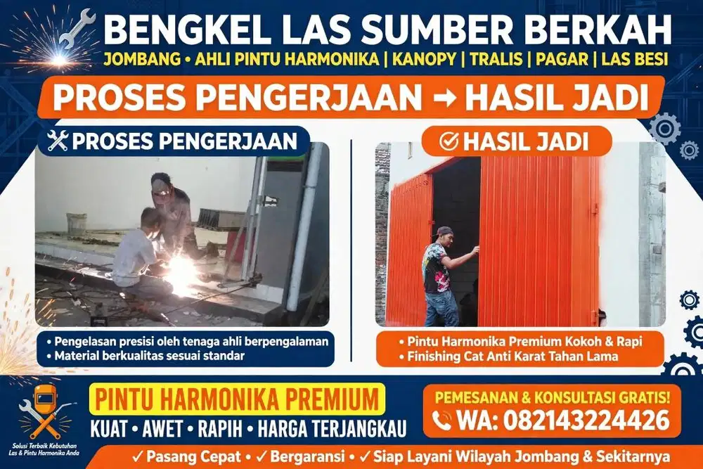 Pintu harmonika Premium