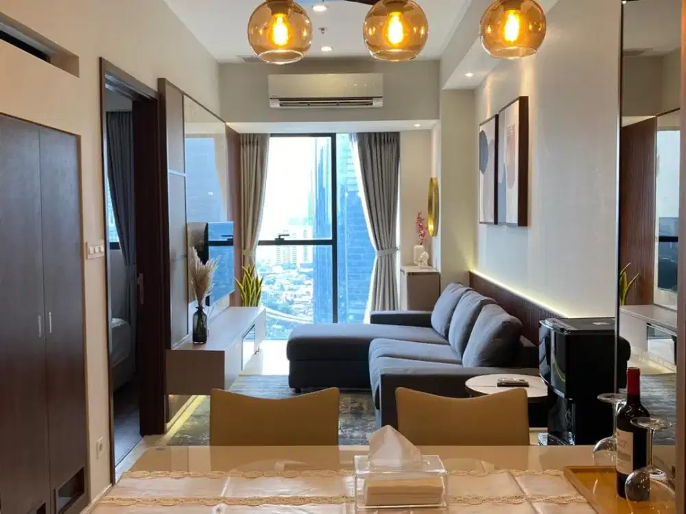 For Rent or Lease Branz Mega Kuningan 1 Bedroom High Floor disewakan branz mega kuningan 1 kamar