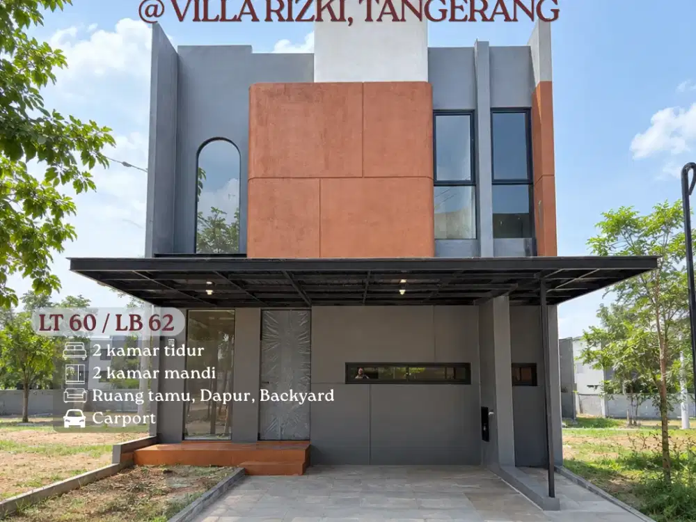 Dijual Villa Rizki - Tangerang, Rumah 2 lantai dengan kondisi baru