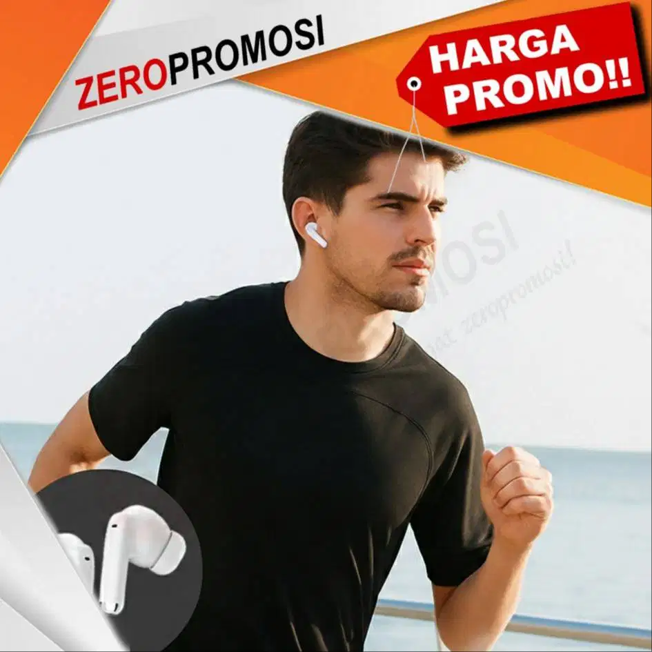 Earbuds Bluetooth TWS01-X Custom Logo untuk Merchandise Perusahaan