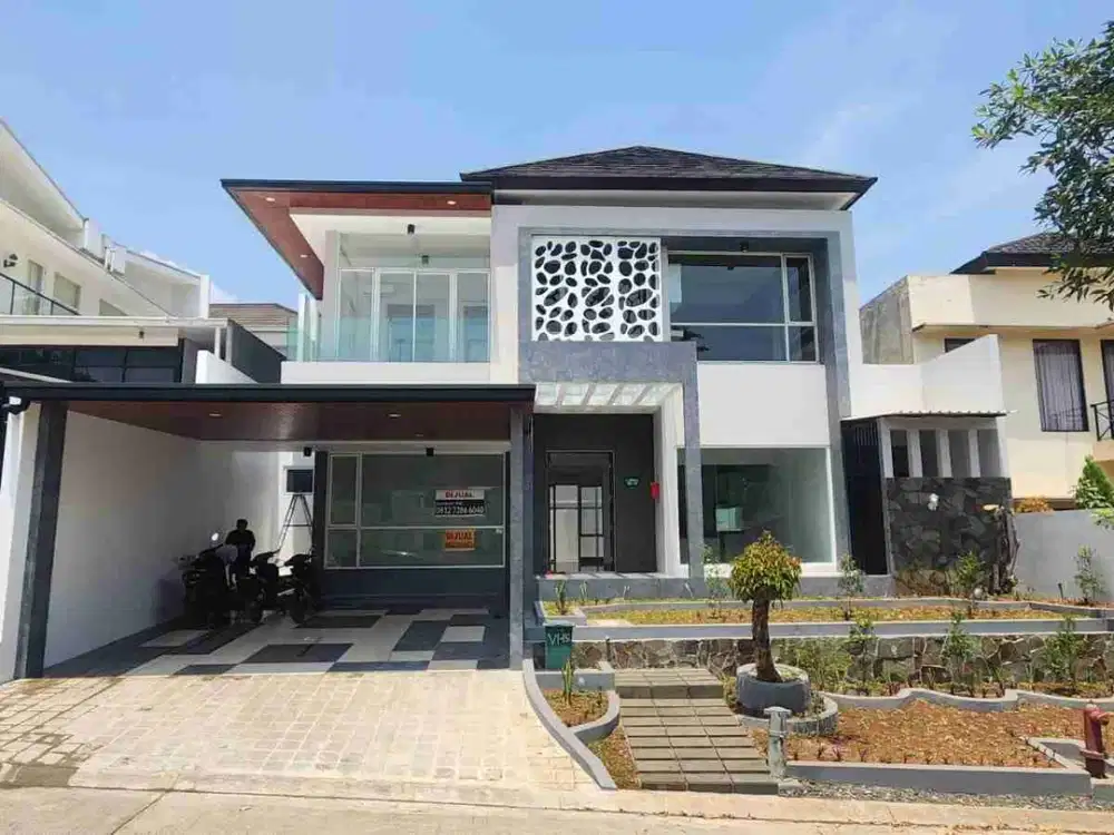 dijual rumah dua lantai siap huni di cluster depan sentul city