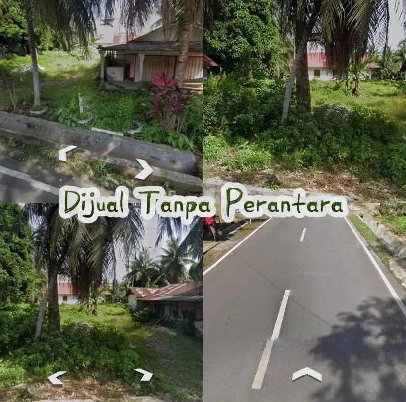 Tanah strategis didepan jalan raya