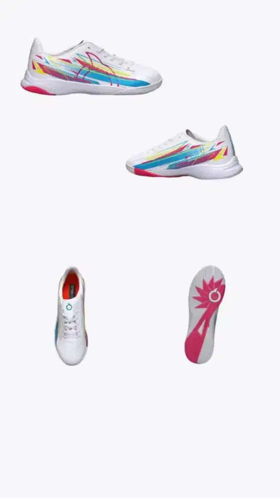 Ortuseight Sepatu Futsal Catalyst Legion V6 IN Aqua White size 41