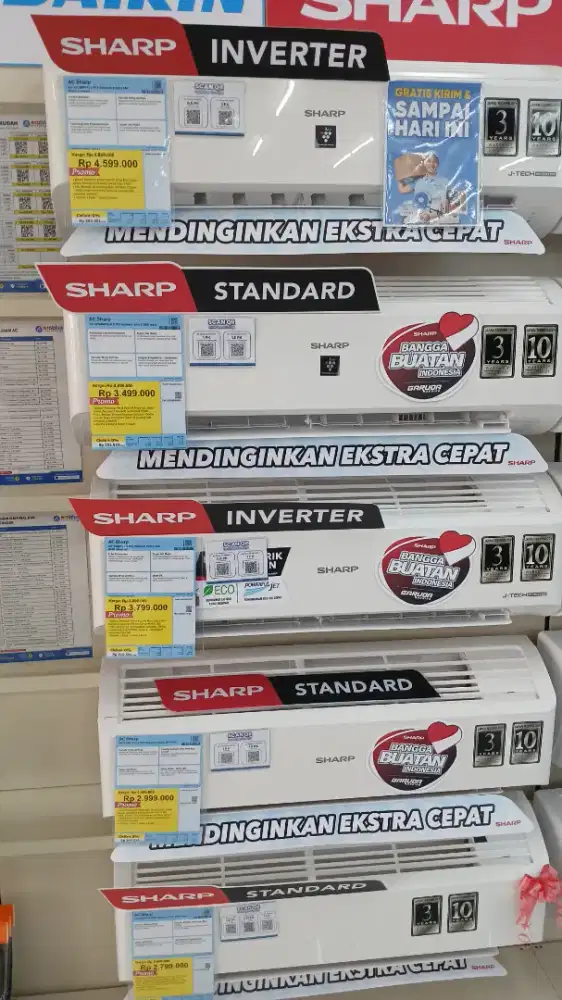AC Sharp Tcl Polytron Midea Aqua