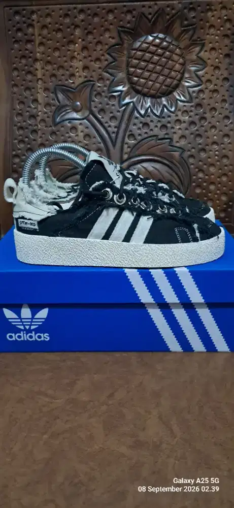 (NEW) 36,37,Song for the Mute x adidas Campus 80s 'Black' sneakers