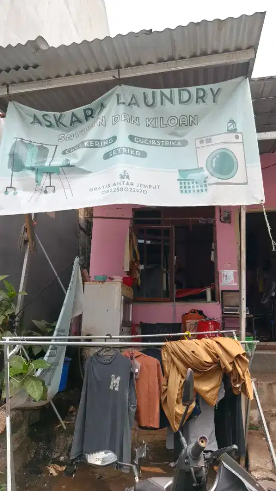 Di over alih Usaha laundry.