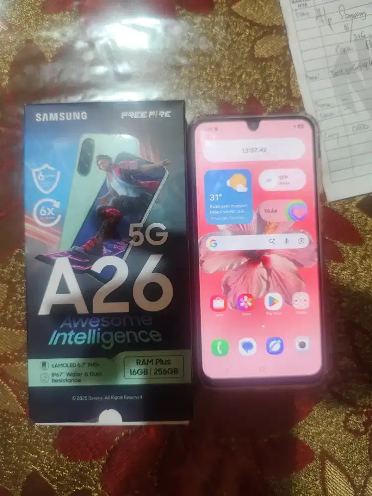 Samsung A26 like new 3 bulan pakai
