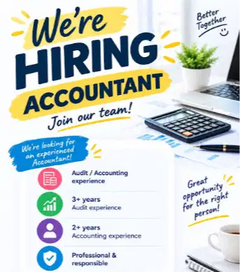 URGENTLY NEEDED ENGLISH/MANDARIN ACCOUNTANT