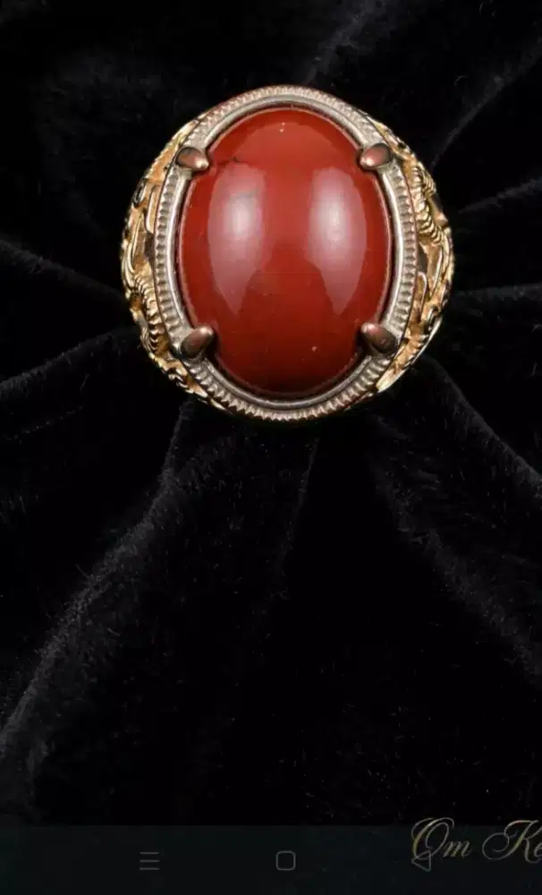Cincin Batu Akik Merah Siam Jumbo