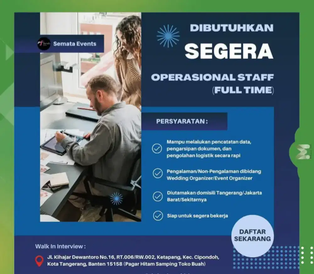Sedang Dibutuhkan Admin Operasional
