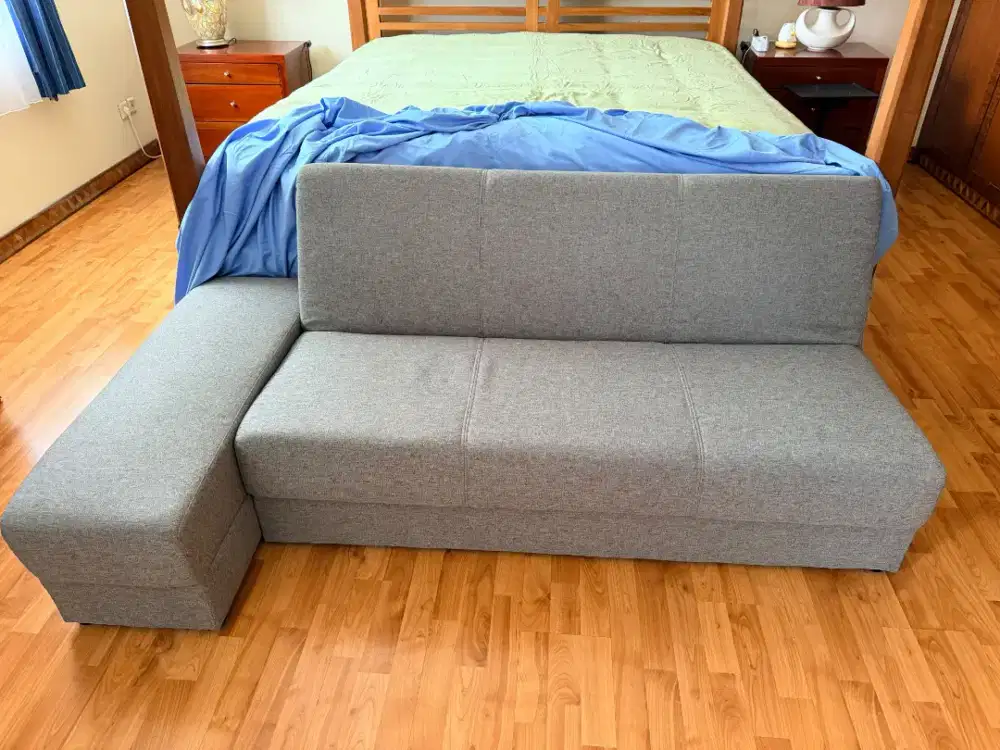 Sofa bed nitori model 2P/Bolster GY