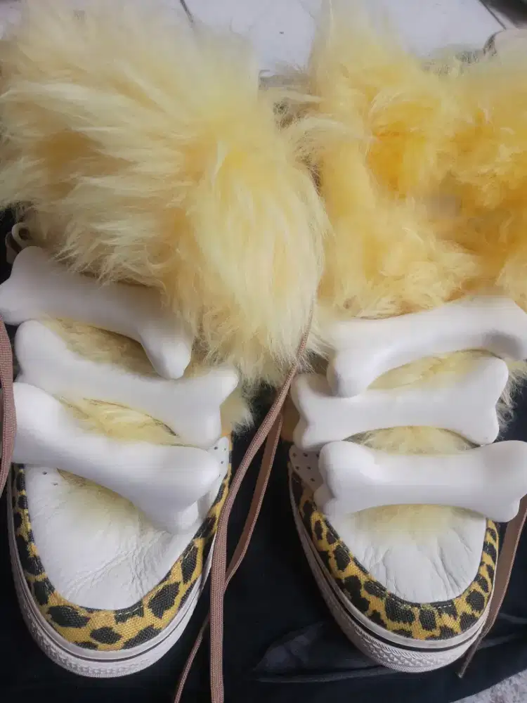 Adidas original x jeremy scott js bones fur leopard