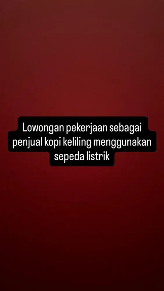 Penjual kopi keliling