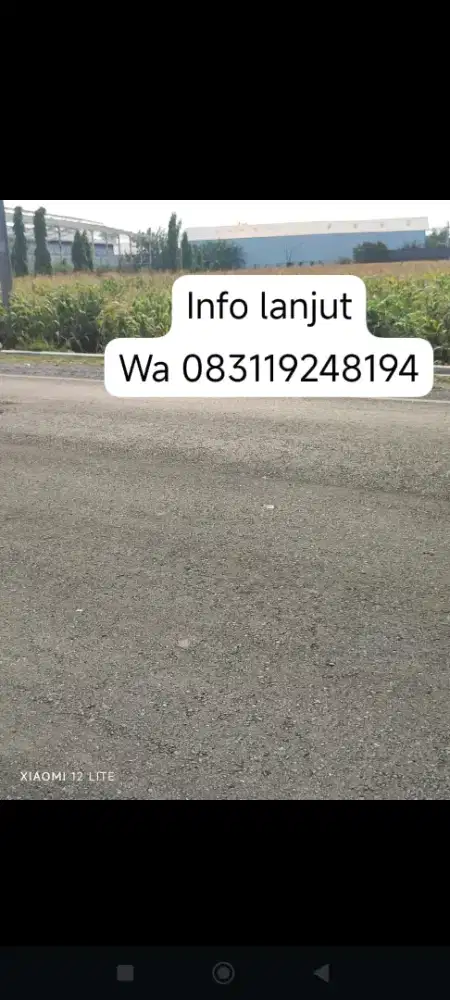 DIJUAL CEPAT TANAH STRATEGIS PINGGIR JALAN RAYA UTAMA