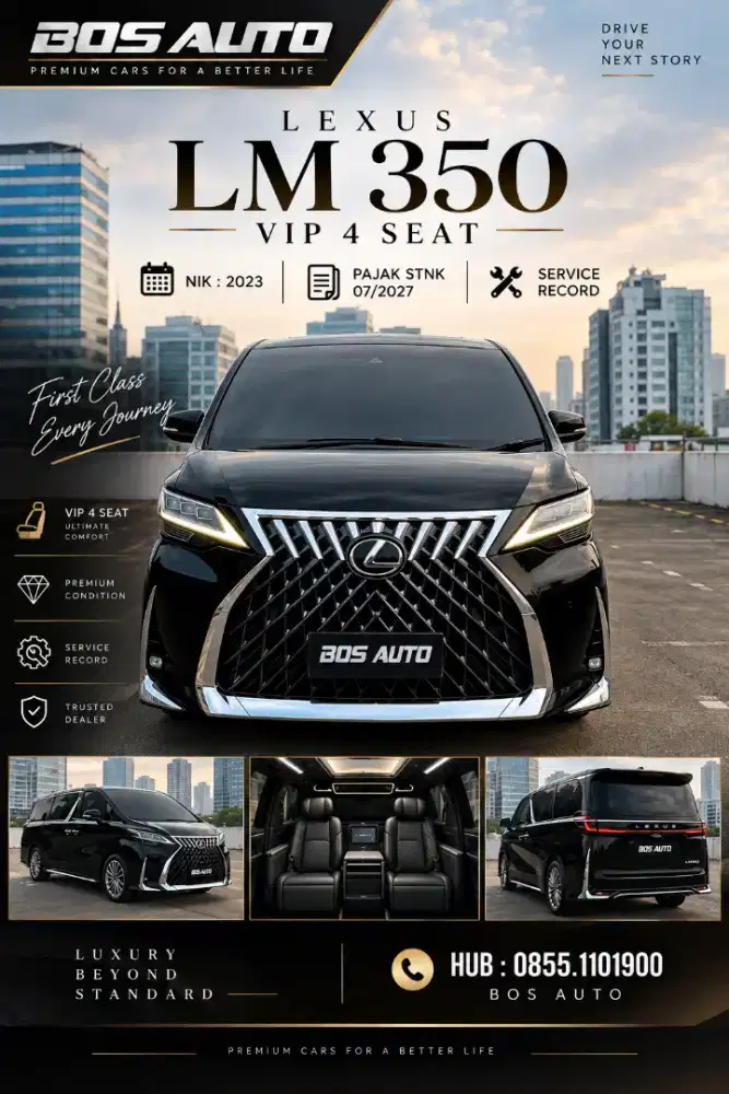 LEXUS LM 350 VIP 4 SEAT NIK : 2023
