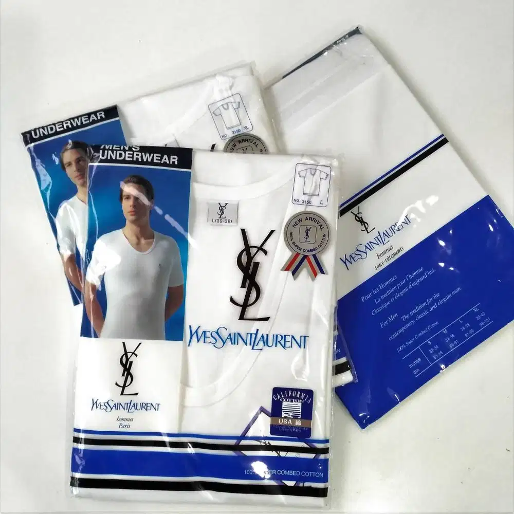 Kaos Dalam Pria Impor Branded Leher V