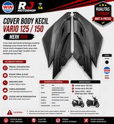 Cover Body Kecil Honda Vario 150 / Vario 125 Merk WIN