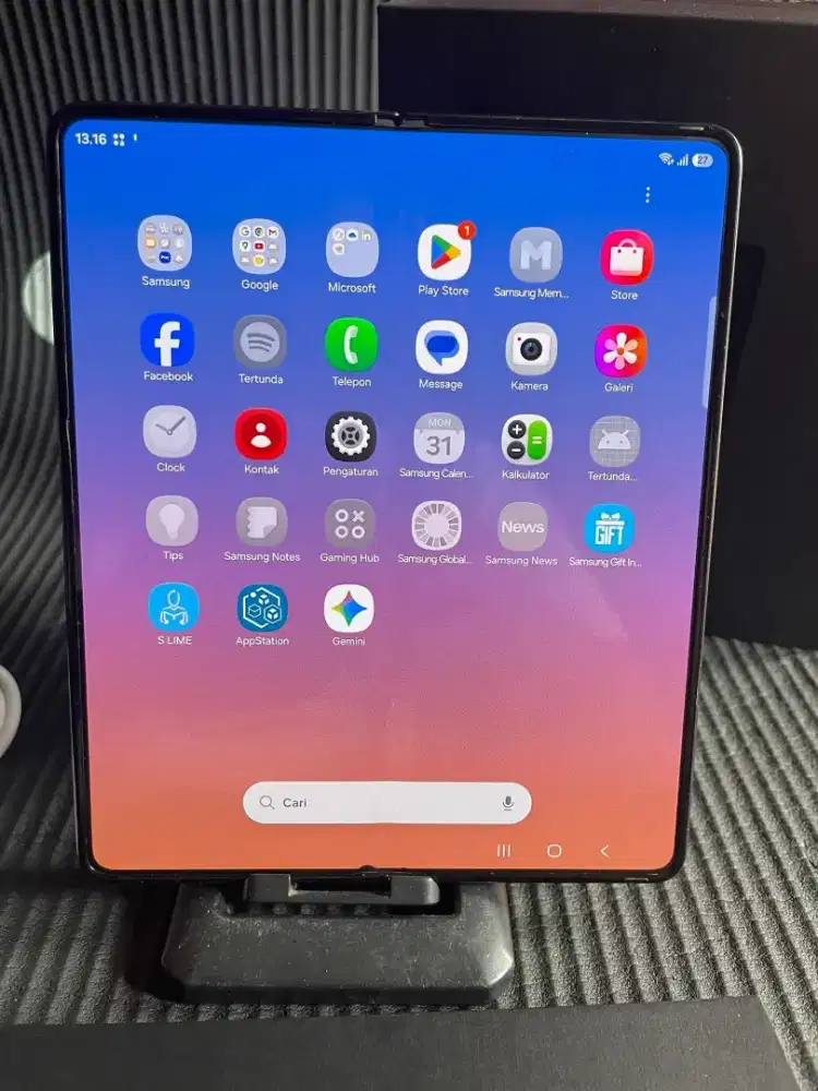 Samsung galaxy Z fold 5 resmi sein Ram12/1Tb fulset mulus normal