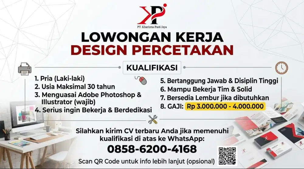 lowongan design percetakan