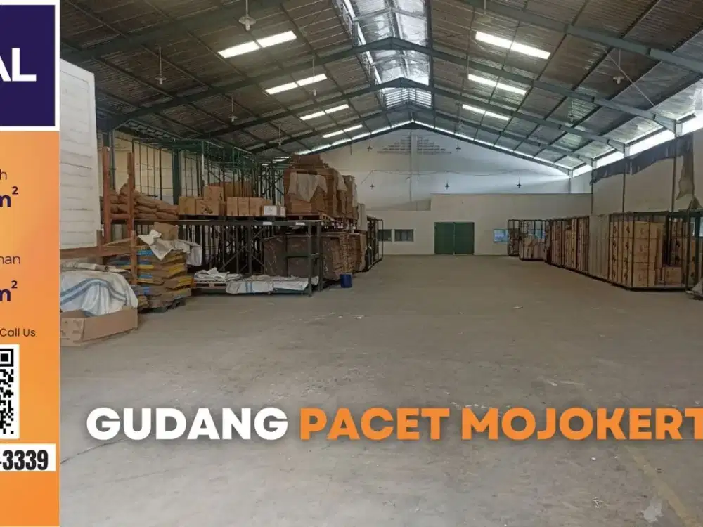Dijual Gudang + Lahan Industri Luas 1,2 Hektar Mojokerto - Cocok produksi & Logistik - The EdGe