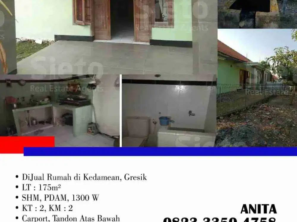 DiJual Rumah di Kedamean, Gresik