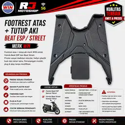 Footrest (Bordes) Atas Honda Beat Street / Beat FI 2016 Merk WIN
