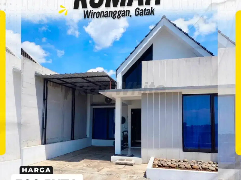 DIJUAL RUMAH MINIMALIS MODERN SIAP HUNI DI WIRONANGGAN, GATAK, SUKOHARJO