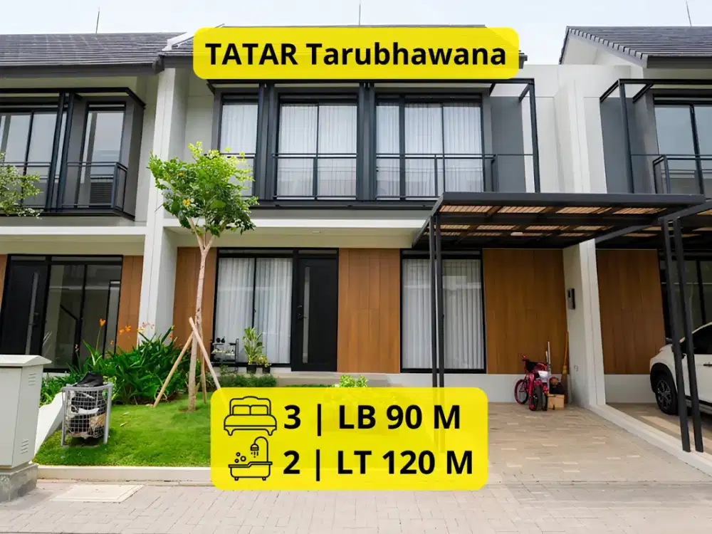 Dijual RUMAH BARU FULL FURNISHED 2 LANTAI  LT 120 m² | LB 90 m² | 3 KT | 2 KM