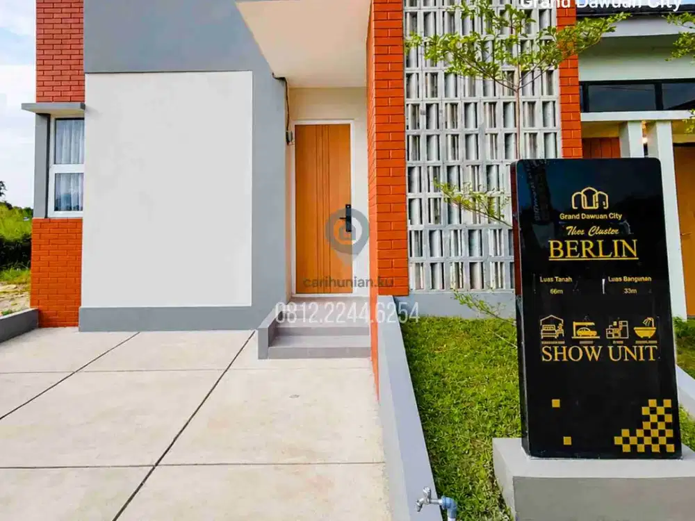 Cicilan flat sampai Lunas Di Grand Dawuan City Tipe 33/66 Dp 0% 5 menit ke Stasiun & kawasan industri Cikampek