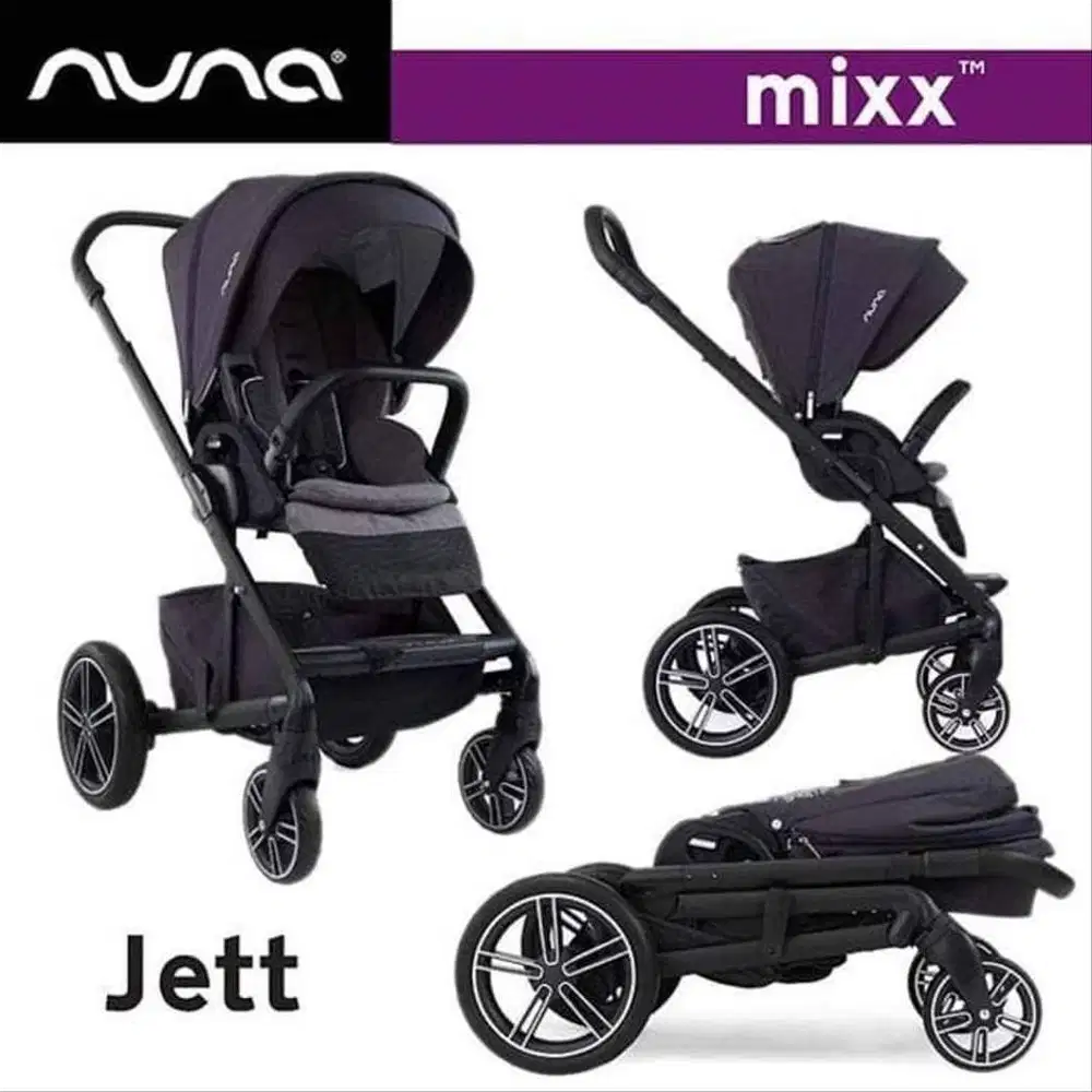 Preloved Stroller Premium Nuna Mixx 2, Warna : Jett NEGO