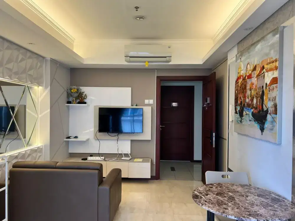 Disewakan unit apartemen Royal mediterania garden, 1BR, best view