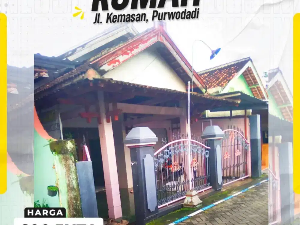 DIJUAL RUMAH LAPANG DI JL. KEMASAN, PURWODADI, GROBOGAN