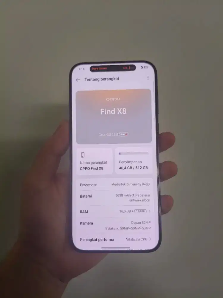 OPPO FIND X8 16/512 FULLSET LIKENEW