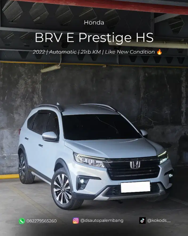 [Low Odo] BRV E Prestige CVT 2022 Honda Sensing