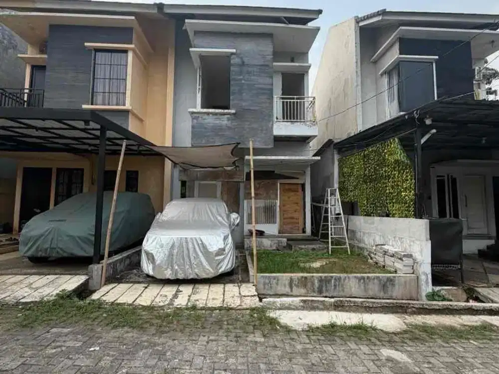 dijual rumah murah harga dibawah pasaran di cluster d real gold residence, cinangka, sawangan, depok
