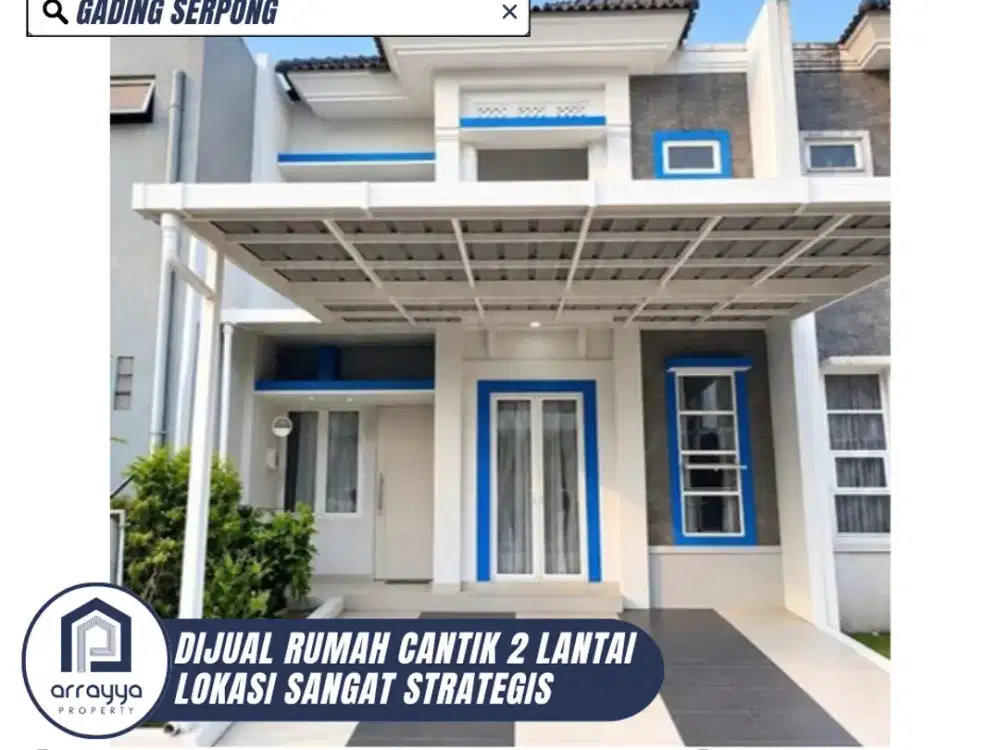 DIJUAL RUMAH CANTIK SIAP HUNI LOKASI STRATGEIS DI GADING SERPONG (DM110)