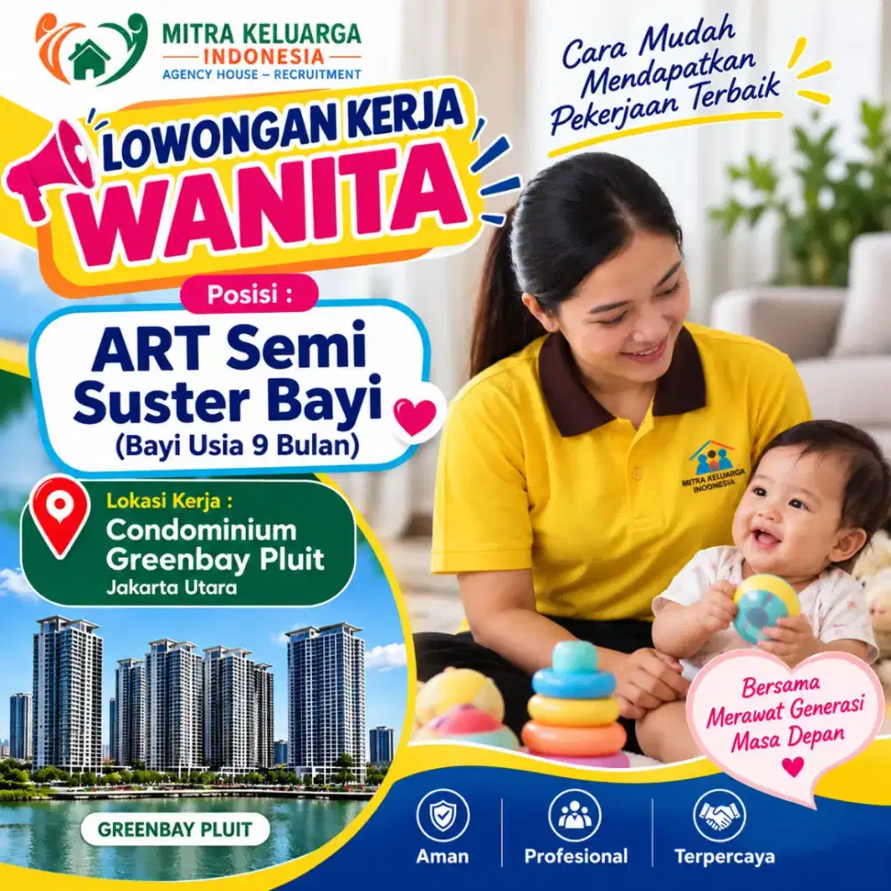 Loker wanita art semi suster di Greenbay pluit Jakarta utara