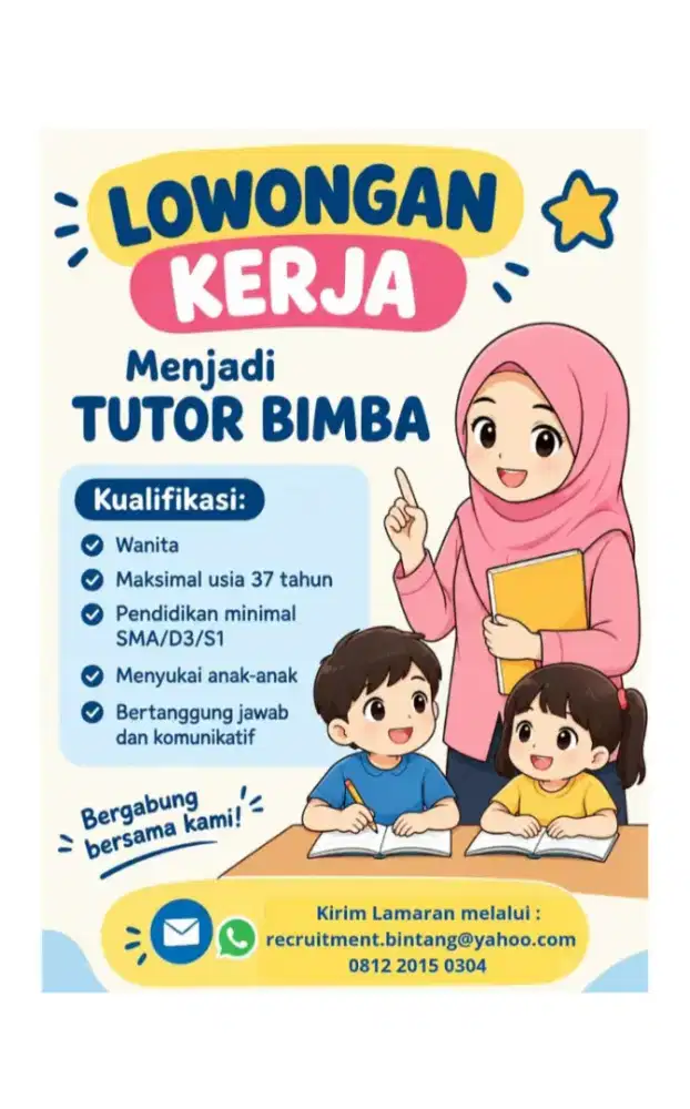 Lowongan kerja guru bimba