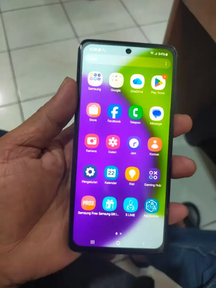 Jual hp Samsung a52 ram 8/128gb hp aja dan sarung hp temper glass