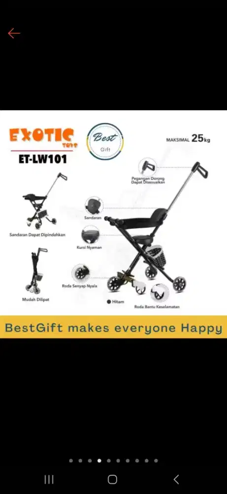 Magic Stroller Micro Trike Exotic LW 101 Sepeda Anak