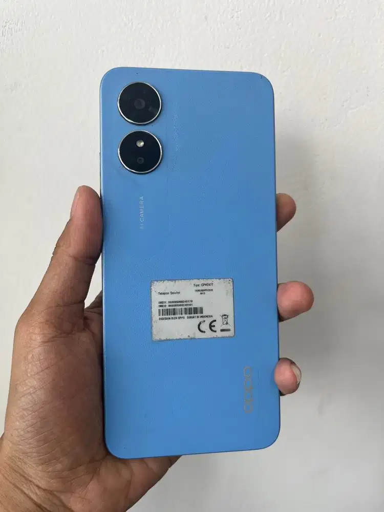 oppo a17 4/64 seken fullset