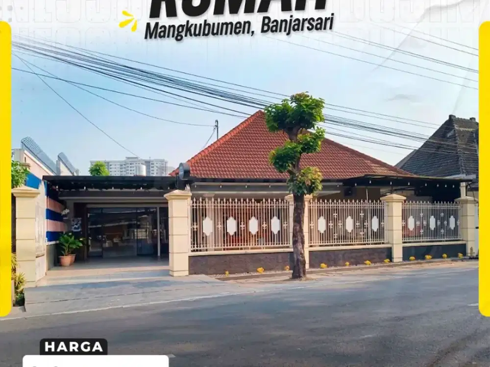 DIJUAL RUMAH MEWAH & PROPERTI KOMERSIAL EKSKLUSIF DI JL. HASANUDIN, MANGKUBUMEN, BANJARSARI, SURAKARTA