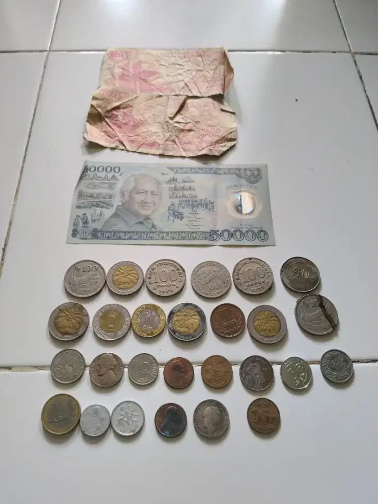 Uang/koin lawas berbagai negara