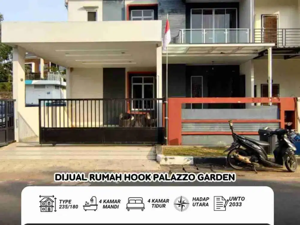 Dijual Rumah Hook Palazzo Garden - Full Furnished