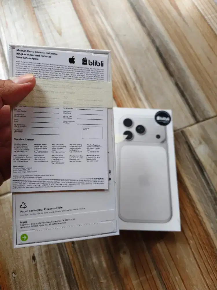 Iphone 17 pro ibox gdn silver baru dan segel